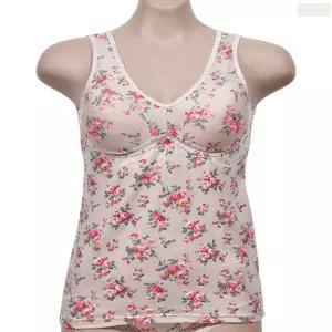 꽃무늬 모달 B컵 노와이어 브라런닝 러닝 브라자 나시 속옷 내의