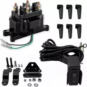 ATV UTV 3000lbs-5000lbs 폴라리스 800 1000과 호환되는 핸들바 컨트롤 키트가 있는 자동 이벤트 윈치