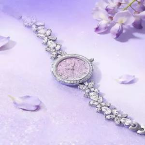 여성생일선물 시계줄리스 워치 라이트 럭셔리 등나무꽃