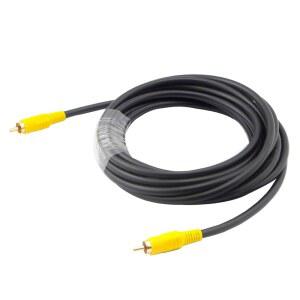 OLLGEN 디지털 오디오 동축 케이블, RCA 남성에서 남성 단일 플러그 서브우퍼 후방 뷰 주차 카메라용 비디오/오디오 확장 코드(3M)