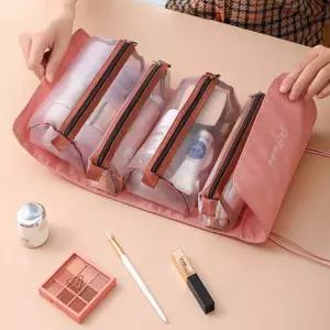 롤링 여행 반투명 파우치 불투명 미니 가방 화장품