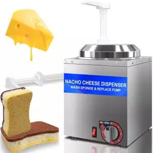 펌프가 장착된 히홀라 치즈 워머 디스펜서 2.8Qt 용량의 나초 전기 핫 퍼지 카라멜 버터 소스 400W 86-194