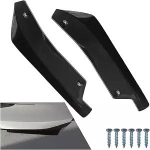 2PCS 유니버설 자동차 리어 범퍼 립 스플리터 카나드 디퓨저 - 사이드 핀 펜더 스커트 프로텍터 자동차용