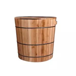 간이 나무 반신욕기 삼나무 좌식 원목 목욕통 1인