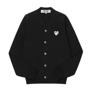 남녀공용 PLAY 플레이 화이트 하트 와펜 가디건(AX N062 051 1)