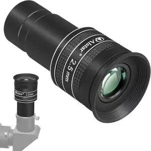 알스타 망원경 접안렌즈 58도 2.5mm 1.25인치 광각 행성 천문 및 필터 완전 다중 코팅 렌즈 액세서리