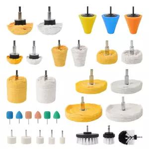자동차 오토바이 휠 림 매니폴드 연마용 드릴 버핑 휠용 유니카라반 알루미늄 연마 키트 스테인리스 스틸