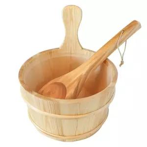 편백나무 양동이 물바가지 사우나 노천탕 세트 욕실