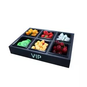 과일안주접시 조 그릇 노래방 접시 발광 플레이트 트레이 LED