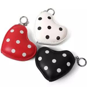 미니 하트 동전 수납 키링 액세서리