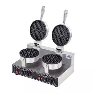 업소용와플기계 크룽지 크로플 2구 디저트 제조기