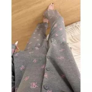 옥뚜브레 커플잠옷세트 잠옷 가을 긴팔 세트 트위스트 UNO3