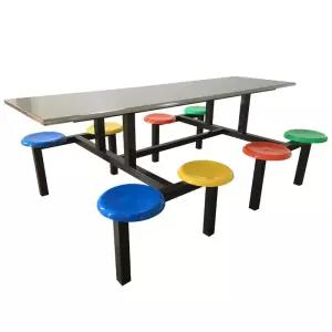 편의점야외테이블 카페 벤치 정원 일체형 의자 4인용