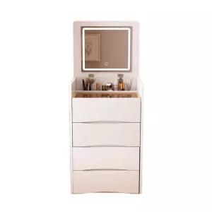 간이 원룸 화장대 LED 콘솔 조명 책상 서랍형 접이식