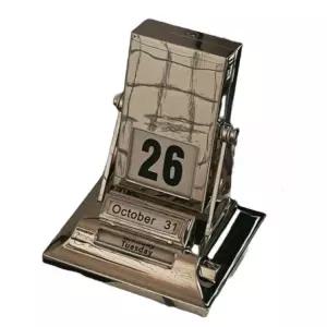 실버 빈티지 인테리어 달력 스피닝 만년달력 스텐 캘린더