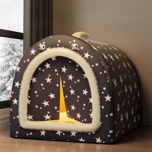 대형견 겨울 하우스 방한 텐트 실외 방수 난방 집 보온 고양이 강아지