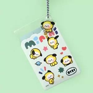 [셀러허브 패션]클리어 카드 포켓 포카홀더 가방고리