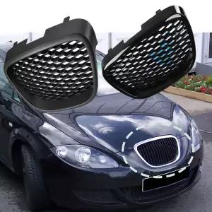 호환  시트 레온 MK2 1P1 알테아 XL 톨레도 Mk3 2006-2009 프론트 범퍼 그릴 메쉬 그릴