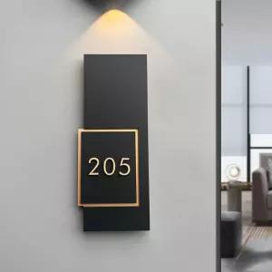 현관문 호수판 아크릴 야외 사인 조명 숫자 번호 방수 아파트 룸넘버