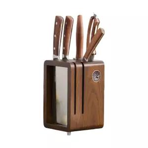 우드 칼 정리대 보관함 스탠드 칼집 조리도구 칼꽂이 원목