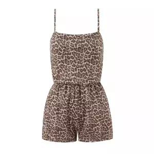 솜브레로스 여자 점프 슈트 수트 프렌치 빈티지 호피 나시 DOS1