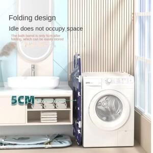 성인용 대형 접이식 욕조 - PVC 지지 프레임이  타원형 열 보존 스파  설치, 팽창 필요 무