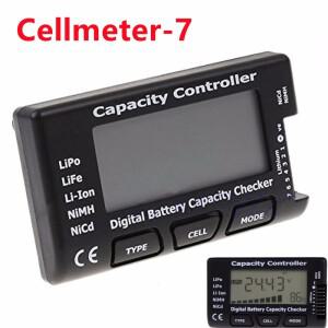 호환 RC CellMeter-7 디지털 배터리 용량 검사기 LiPo LiFe 리튬 이온 Nicd NiMH 전압 테스터 확인