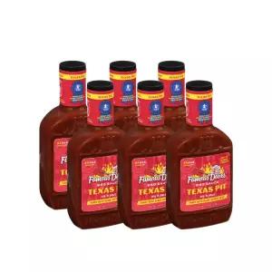 유명한 데이브 - 6개 텍사스 핏 바비큐 소스(114온스)