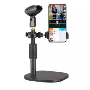 유튜브 스탠드 블랙 방송용 마이크 녹음용 방송 미러볼 사이렌 스튜디오