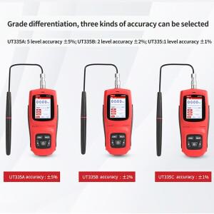 호환 UNI-T 휴대용 디지털 가우스 미터 UT335A 0-3000mT 자기장 감지자동 수동 제로 조정