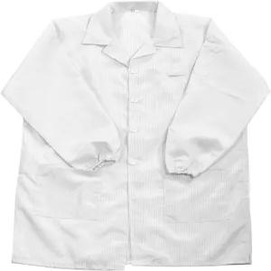 메카닉시티 ESD 실험실 코트 정전기 방지 옷과 커프 라펠 칼라 착용 남성 여성용 유니폼 작업