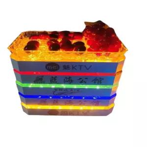 LED 발광 트레이 다층 클럽 KTV 2층 파티용 접시 과일