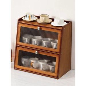 원목진열장 우드쇼케이스 베이직가구 홈카페 캐비닛 투명도어 찻잔보관 고월드 양문형 조립형