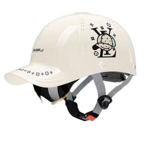 여름 안전 오토바이 전기자전거 헬멧 하프 빈티지