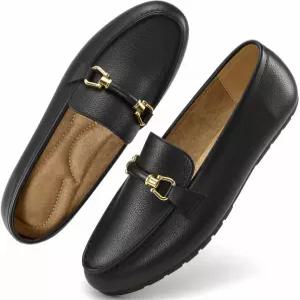 여성용 HARCE 로퍼 비즈니스용 편안한 슬립 온 비즈니스 플랫 슈즈 캐주얼 드라이빙 모카신스 페니