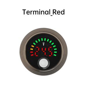 호환 DC7-100V 라운드 LCD 디지털 전압 테스터 볼트 전원 표시기 산성/Li-Po 배터리 전기 자동차 범용