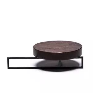 일본식 다도받침 대형 차판 우드 거치대 원형 사케잔