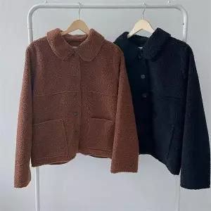 빅사이즈사랑해요 G177L211 양털포켓카라무스탕 YP (9220854A)