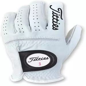 재미있는 티츠 패러디 남성 골프 장갑 - 100 카브레타 가죽 올 웨더 그립 LH 또는 RH S thur XXL 사이즈