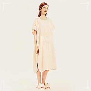 [2개구성] 사우나 부드러운 원피스 핑크 학교 여름 여성 골프 목욕 수면 호텔 가운 로브 샤워 NWFFUN9O