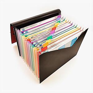 [2개구성] 파일 화일 13칸 바인더 서류철 학교 교실 학원 관공서 매 화이트 문서 보관 NWBF5405