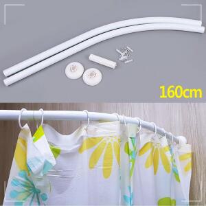 [2개구성] 160cm 샤워봉 곡선 커브형 샤워 샤워부스봉 목욕 커튼봉 DUW3A8946