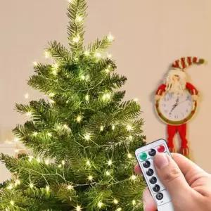 은하수 LED 300구 USB 지네 전구 7.5m 웜색 리모컨