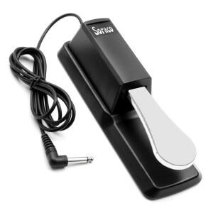 Soraco Sustain Pedal Universal for Casio Roland Korg Behringer Moog 피아노 미디 전자 키보드 스타일, 극성 스위치, 1/4인치 입력 플러그 지원