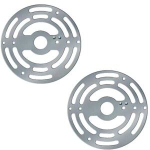 직경 4인치 범용 조명 크로스바가 있는 RddenIy 천장 기구 장착 브래킷, 벽 장착용 강철 크로스바 플레이트, 조명에 가까운 샹들리에 - 2팩