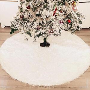 [2개구성] 120cm 용 소 크리스마스 장식 화이트 트리 스커트 대형 품 NWD38F9E