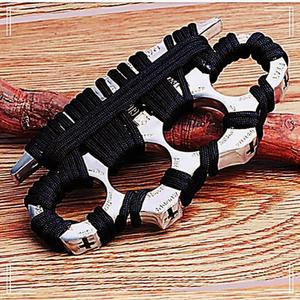 [2개구성] 두께 11MM 업그레이드 MUNDUS+11 너클 실버 휴대용 경호 셀프디펜스 자기방어 호신용 NWE3B600