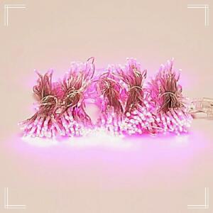 [2개구성] LED 크리스마스트리 전구 300구 연결형 투명선 핑크색 줄조명 트리구 장식 NWEB0CA8