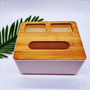 [2개구성] 리모컨 두루마리 다기능 원목 티슈 케이스 휴지 QWEE5CB5