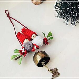 [2개구성] 리빙하임 종 벨 레드후드 벽장식 나는 도어벨 가렌더 크리스마스 현관 분위기가 산타 LW5590D7